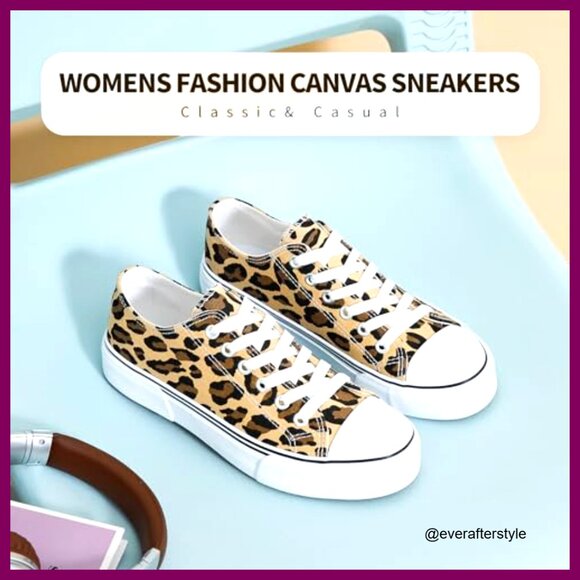 Classic Canvas Sneakers Low Top Slip On Casual Tennis Shoes Women's Fashion - Picture 4 of 7